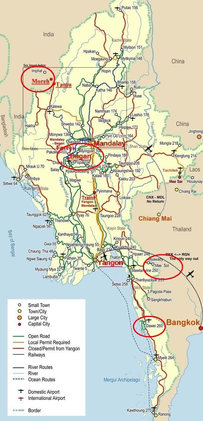 地图曼谷公路