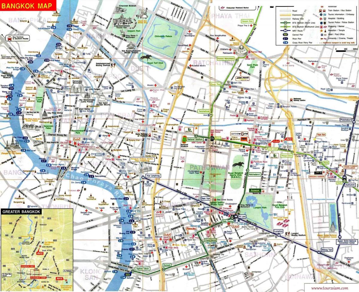曼谷旅游地图英语