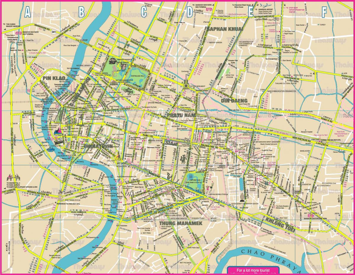 城市地图曼谷