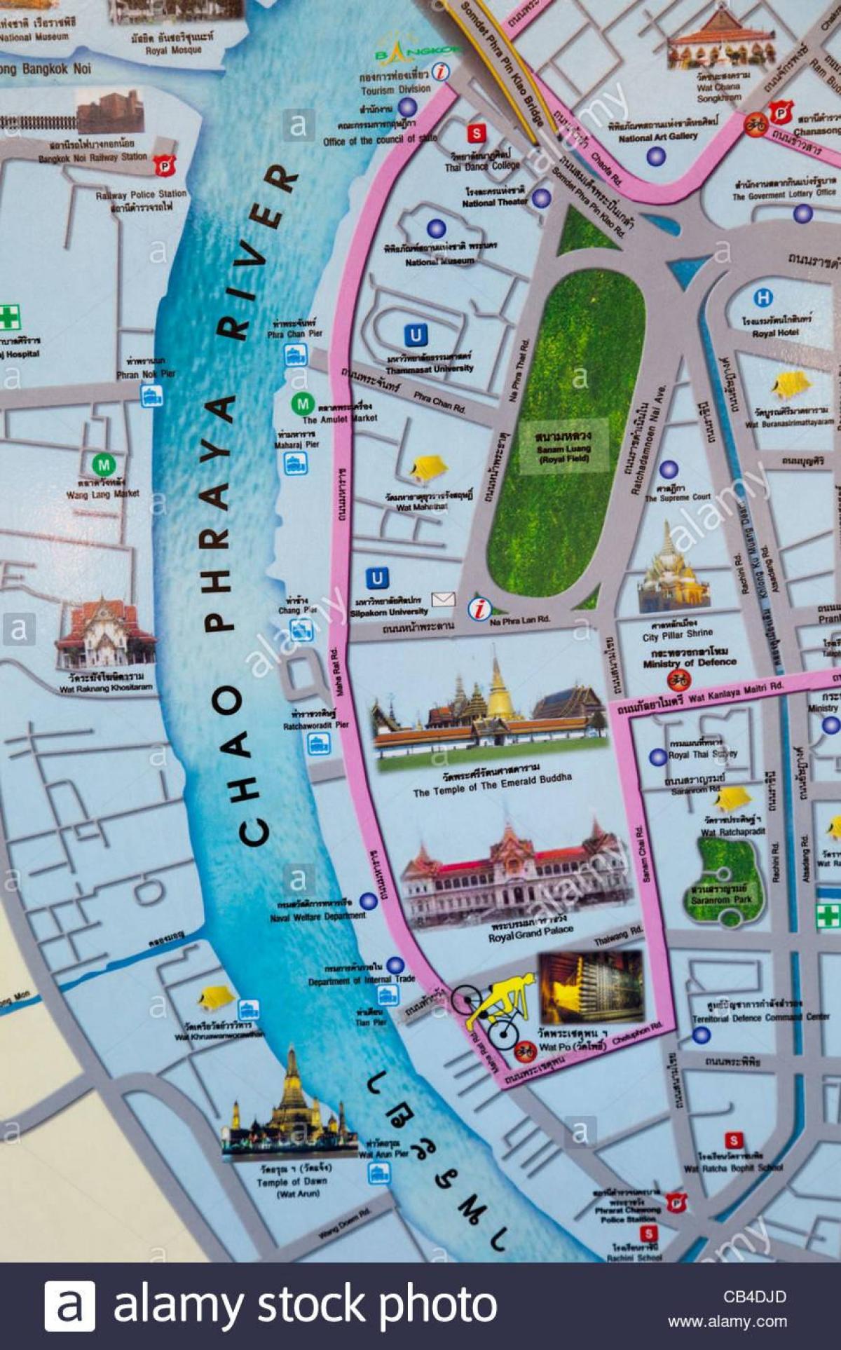 曼谷地图的旅游景点