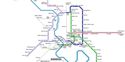地铁路线图泰国曼谷
