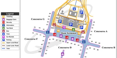 Bkk机场的地图