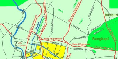 曼谷市中心地区地图