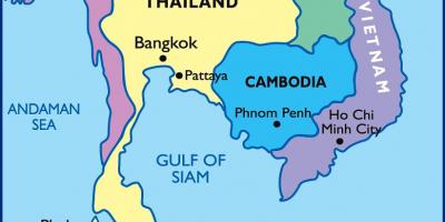该地图的曼谷