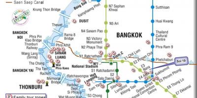 公共交通，曼谷地图