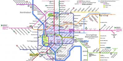 曼谷的地铁路线图2016